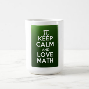 Taza De Café Los pi guardan calma y matemáticas del amor