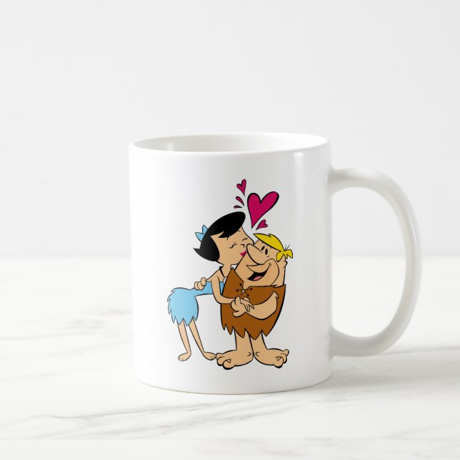 Taza De Café Los Picapiedra | Betty Kissing Barney (Derecha)