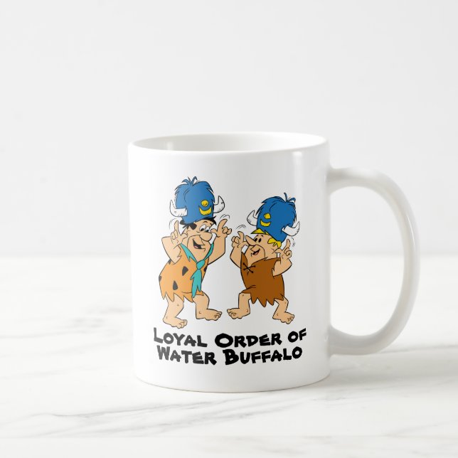Taza De Café Los Picapiedra | Buffaloes de agua Fred y Barney (Derecha)