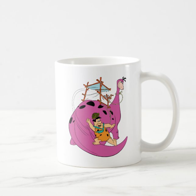 Taza De Café Los Picapiedra | Fred Sliding Down Tail (Derecha)