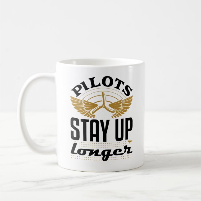 Taza De Café Los pilotos se mantienen despiertos más tiempo Avi (Izquierda)
