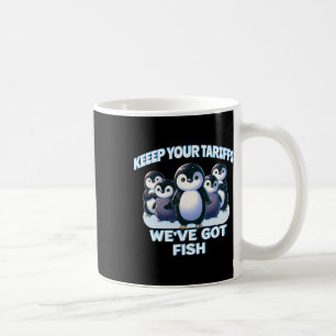 Taza De Café Los Pingüinos Cutos Conservan La Isla Arancelaria