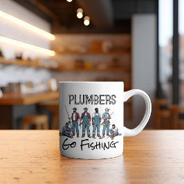 Taza De Café Los plomeros se van a pescar