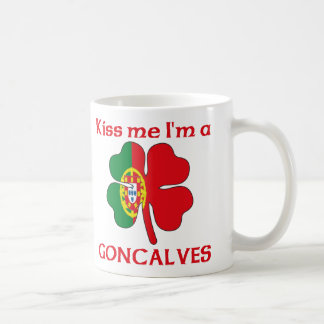 Taza De Café Los portugueses personalizados me besan que soy