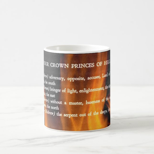 Taza De Café Los príncipes de la Cuatro-Corona del infierno (Centro)
