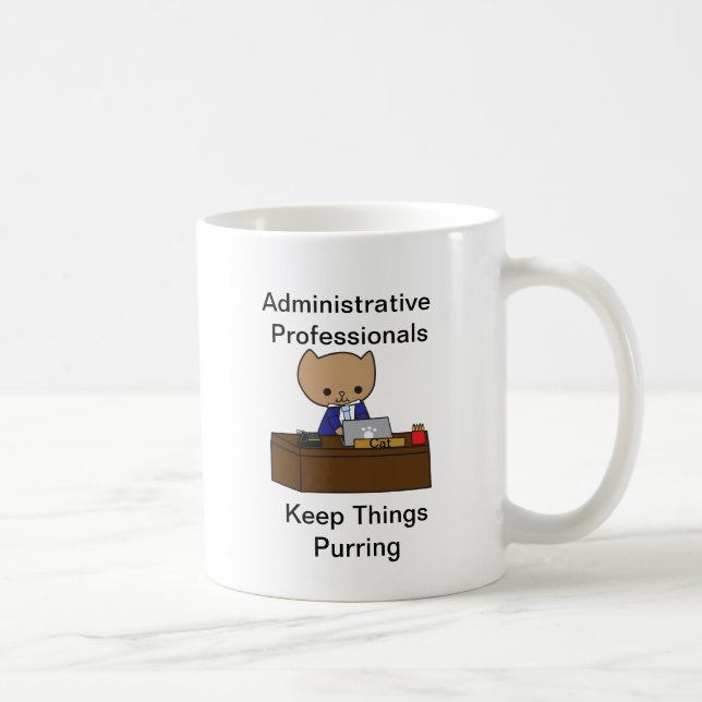 Taza De Café Los Profesionales Administrativos Mantienen Las Co (Derecha)