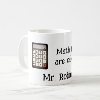 Taza De Café Los profesores de matemáticas divertidas calculan