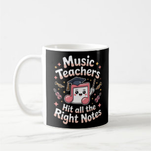 Taza De Café Los profesores de música dan todas las notas corre