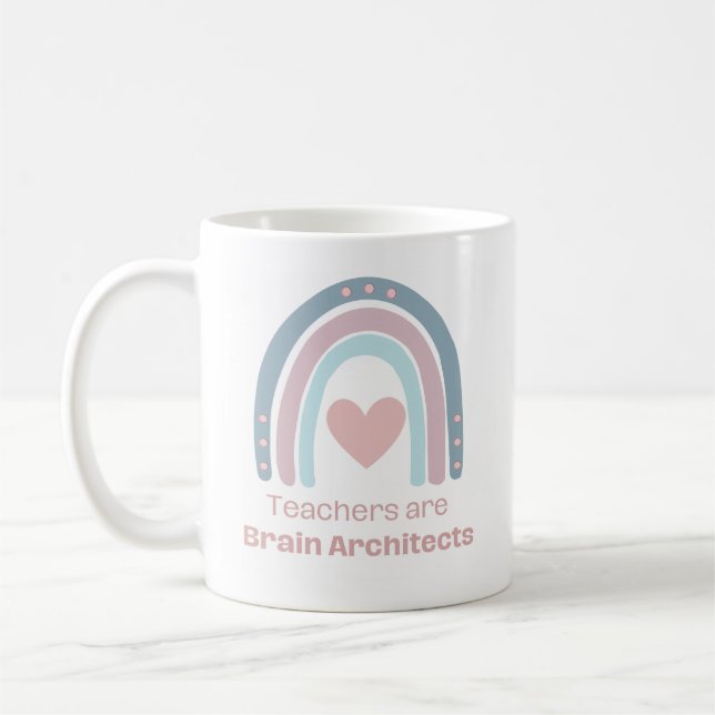 Taza De Café Los profesores son arquitectos cerebrales (Izquierda)