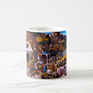 Taza De Café Los proverbios holandeses, Pieter Bruegel, el anci