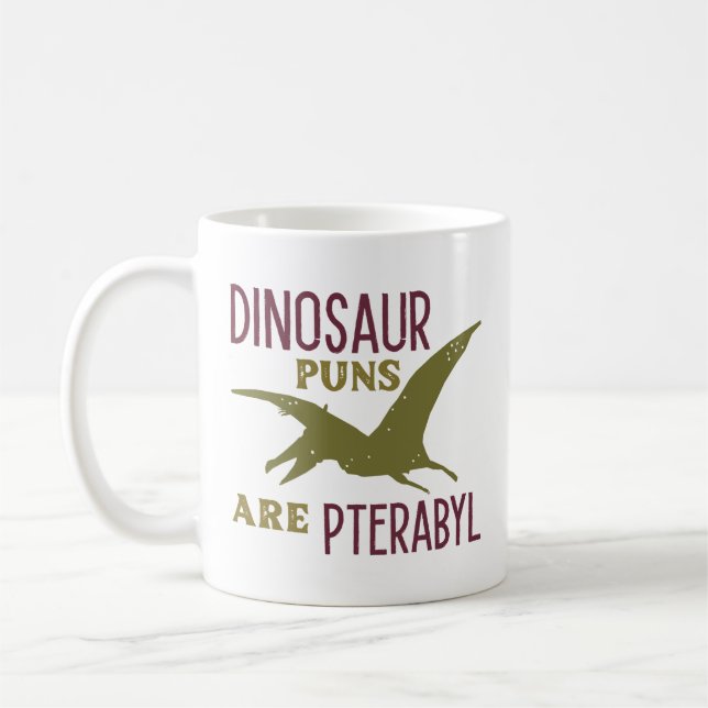 Taza De Café Los Punteros De Dinosaurio Son Pterabyl (Izquierda)