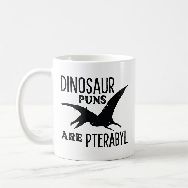 Taza De Café Los Punteros De Dinosaurio Son Pterabyl (Izquierda)