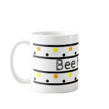 Los puntos de polka burbujan la abeja