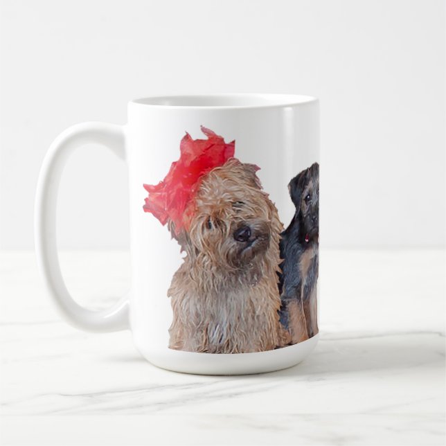 Taza De Café Los Pups Enmarcados (Izquierda)