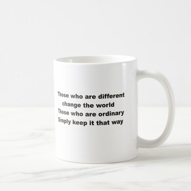 Taza De Café Los que son diverso cambio el mundo (Derecha)