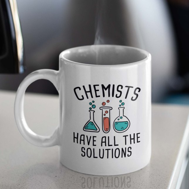 Taza De Café Los Químicos Tienen Todas Las Soluciones (Subido por el creador)