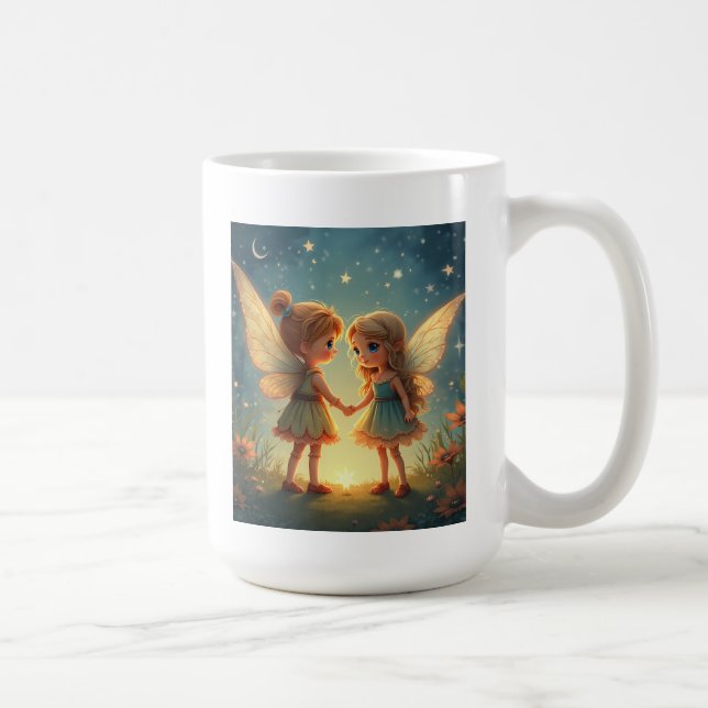 Taza De Café Los ratones de hadas estrellados (Derecha)