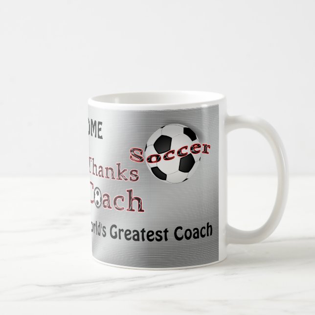 Taza De Café Los regalos del coche del fútbol le agradecen (Derecha)