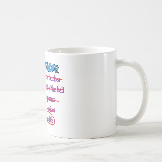 Taza De Café Los regalos divertidos jubilados de Srta. The Kids (Derecha)