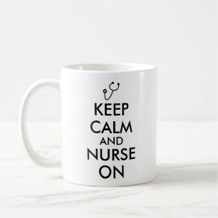 Taza De Café Los regalos para las enfermeras guardan calma y