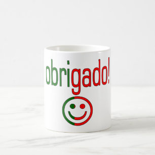 Taza De Café Los regalos portugueses le agradecen que Obrigado