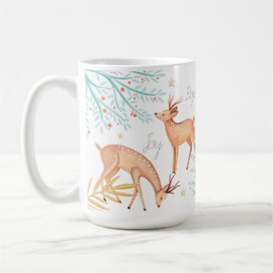 Taza De Café Los renos forestales de bosques y la escena del ár