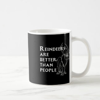 Taza De Café Los renos son mejores que los Navidades divertidos
