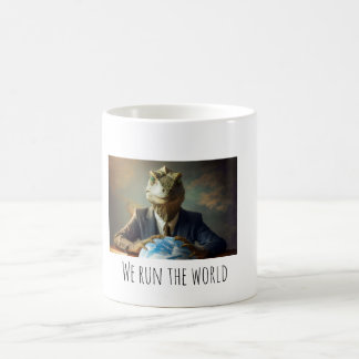 Taza De Café Los Reptilianos Dirigen El Mundo