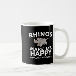 Taza De Café Los rinocerontes me hacen feliz, tú no tanto, dive