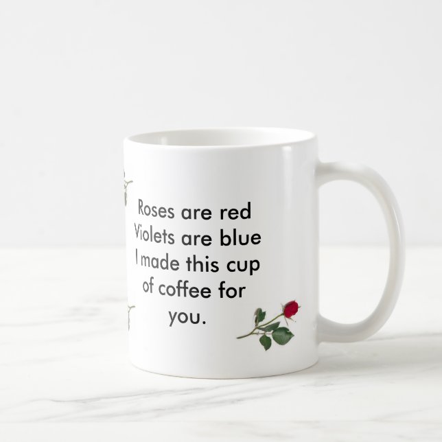 Taza De Café Los rosas son rojos (Derecha)