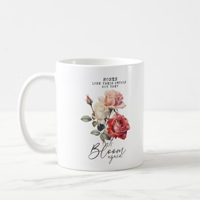 Taza De Café Los rosas vuelven a florecer Inspiradores (Izquierda)