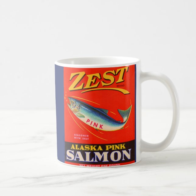 Taza De Café los salmones del rosa del ánimo de los años 30 (Derecha)
