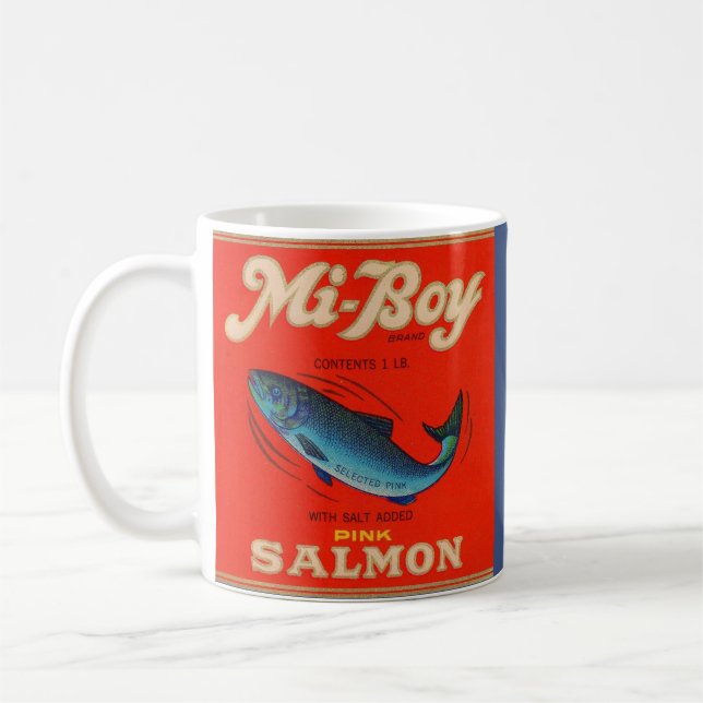 Taza De Café los salmones del rosa del MI-Muchacho de los años (Izquierda)