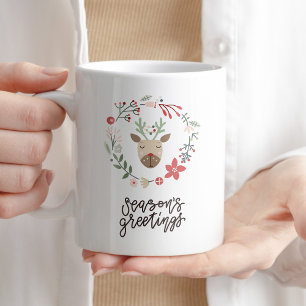 Taza De Café Los saludos de temporada café té tipografía invier