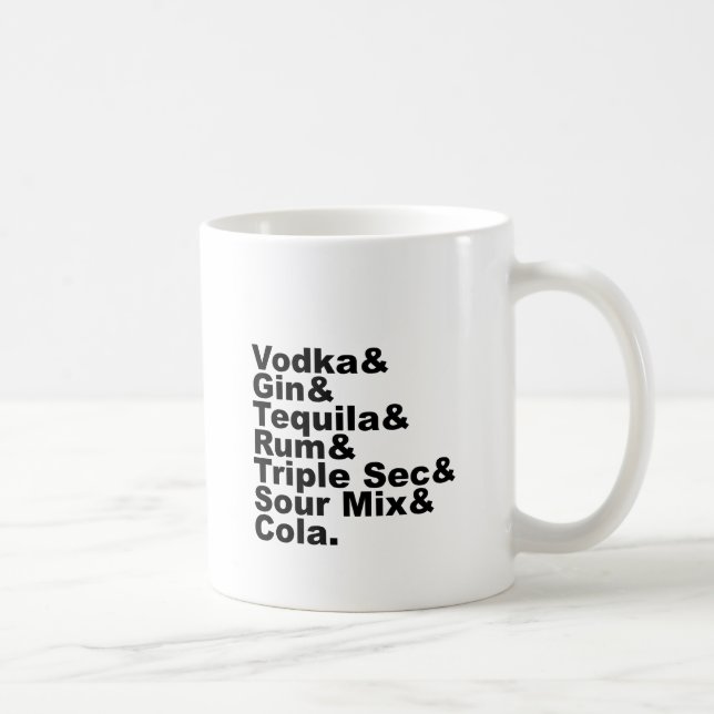 Taza De Café Los siete ingredientes en Long Island helaron té (Derecha)