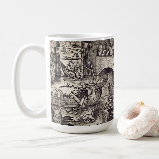 Taza De Café Los siete pecados mortales - envidia (Con donut)