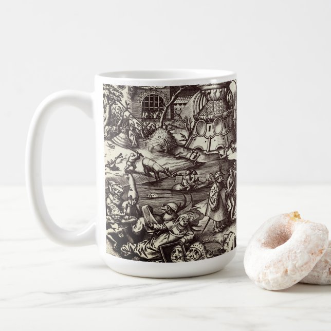 Taza De Café Los siete pecados mortales - orgullo (Con donut)