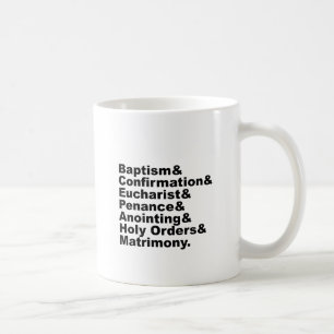 Taza De Café Los siete sacrificios del cristianismo y el catoli
