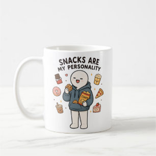 Taza De Café Los Snacks Son Mi Personalidad Chistoso Amante De