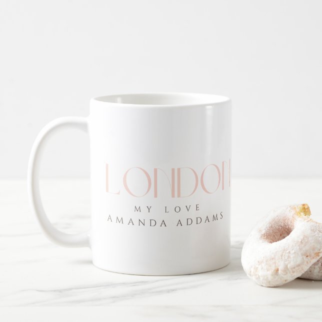 Taza De Café Los sueños se hacen realidad: London Mug (Con donut)