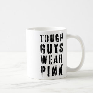 Taza De Café Los Tejidos Usan Cáncer De Mama Rosa Vintage Rosa