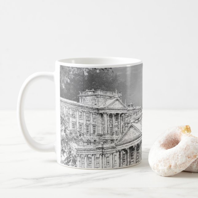 Taza De Café Los terrenos de Pemberley - Café Mug (Con donut)