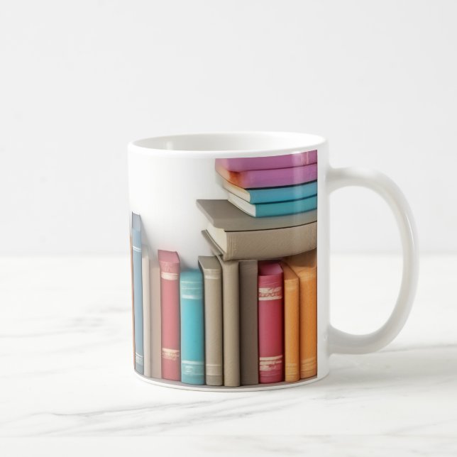 Taza De Café "Los tesoros de la biblioteca: un paraíso para los (Derecha)