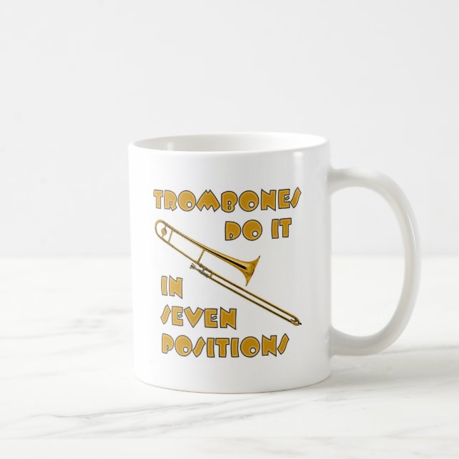 Taza De Café Los Trombones lo hacen en 7 posiciones (Derecha)