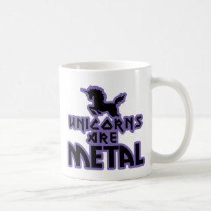 Taza De Café Los unicornios son Metalizado