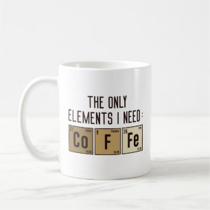 Taza De Café Los únicos elementos que necesito