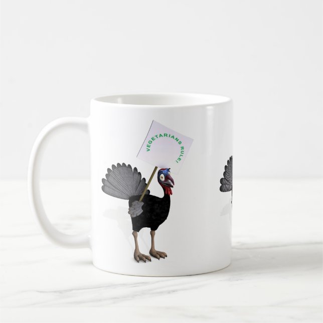 Taza De Café ¡Los vegetarianos gobiernan! (Izquierda)