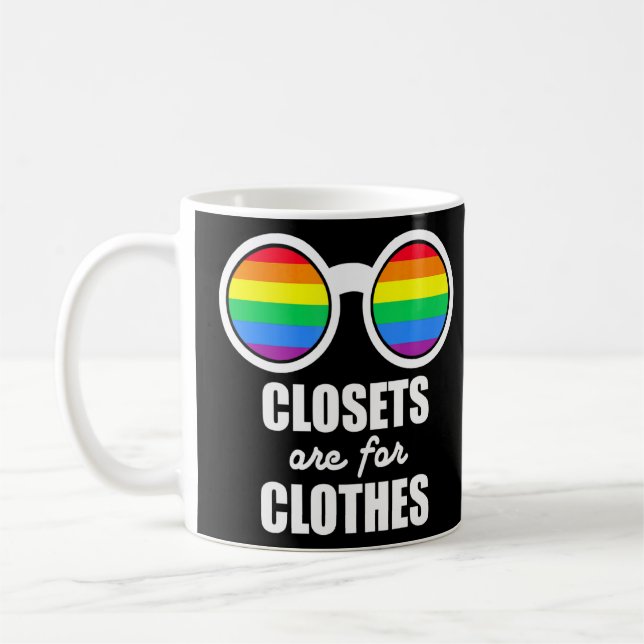 Taza De Café Los vestidos del Orgullo LGBT son para la ropa apo (Izquierda)
