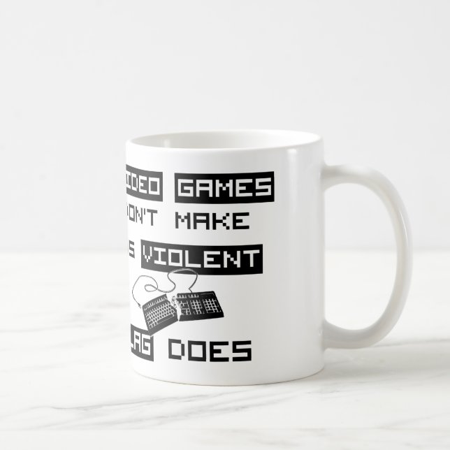 Taza De Café Los videojuegos no nos hacen violentos (el (Derecha)