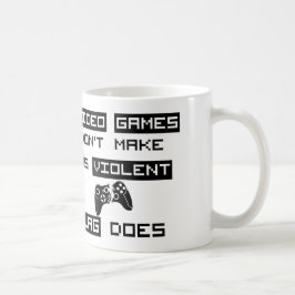 Taza De Café Los videojuegos no nos hacen violentos (XBOX 360)